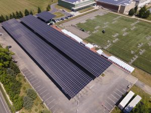 Eco Edge Solutions Car Port Solar installation at The Peddie School